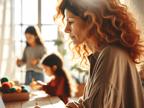 mujer emprendedora trabajando un domingo en casa(1)